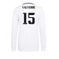 Fotbalové Dres Real Madrid Federico Valverde #15 Domácí 2022-23 Dlouhý Rukáv